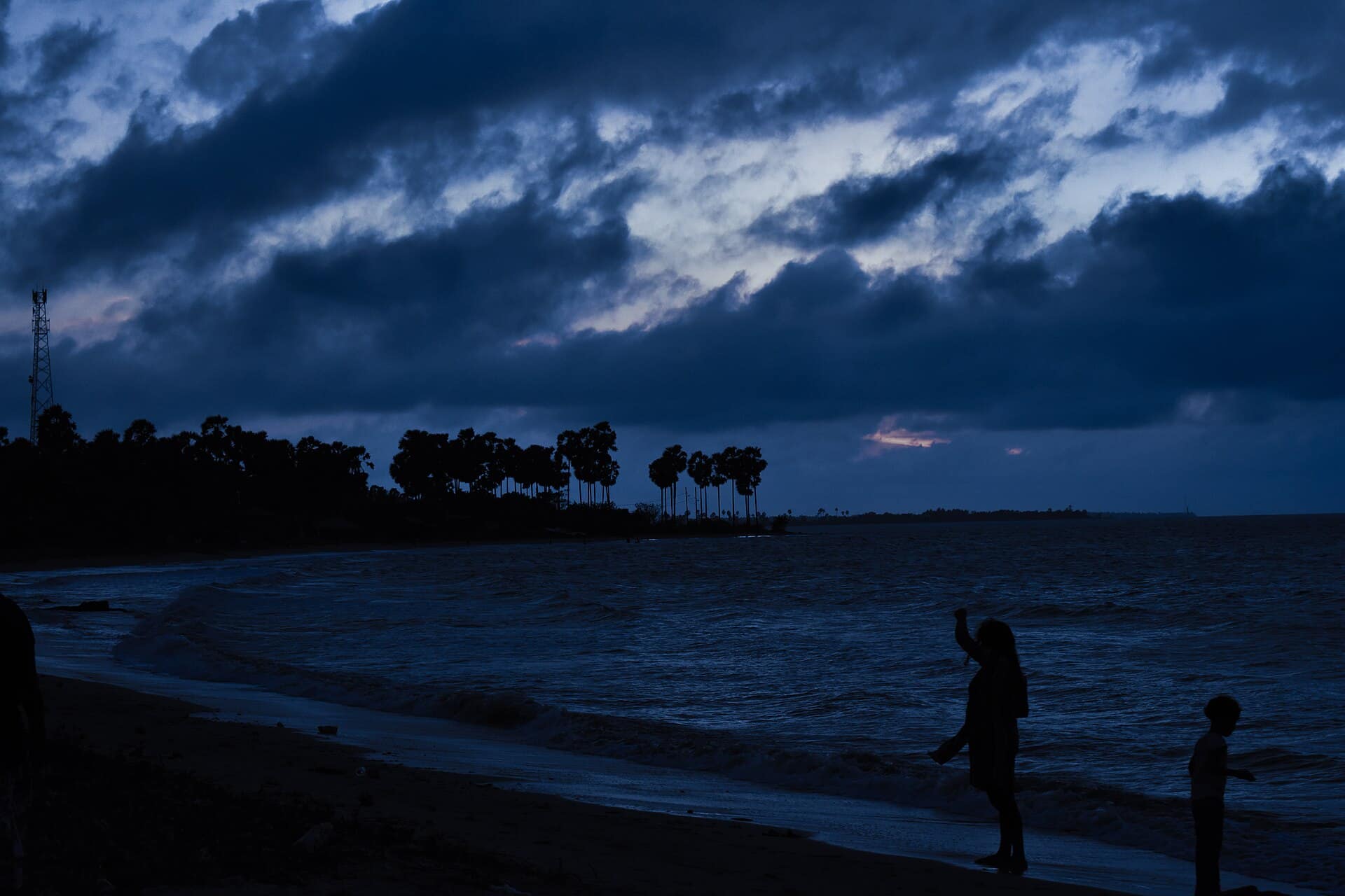 Sunset over the Indian Ocean from a Sri Lankan beach